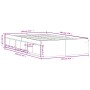 Bettrahmen aus geräucherter Eiche, 120 x 190 cm von vidaXL, Betten und Lattenroste - Ref: Foro24-3203898, Preis: 148,07 €, Ra...