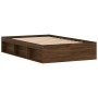 Brown oak bed frame 120x200 cm by vidaXL, Beds and slatted bases - Ref: Foro24-3203858, Price: 173,72 €, Discount: %