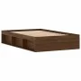 Bettgestell aus brauner Eiche, 120 x 200 cm von vidaXL, Betten und Lattenroste - Ref: Foro24-3203858, Preis: 170,99 €, Rabatt: %