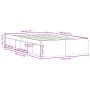 Brown oak bed frame 120x200 cm by vidaXL, Beds and slatted bases - Ref: Foro24-3203858, Price: 173,72 €, Discount: %