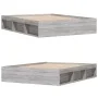 Gray Sonoma bed frame 140x200 cm by vidaXL, Beds and slatted bases - Ref: Foro24-3203864, Price: 142,66 €, Discount: %