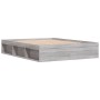 Estructura de cama Sonoma gris 140x200 cm de vidaXL, Camas y somieres - Ref: Foro24-3203864, Precio: 144,28 €, Descuento: %