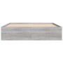 Estructura de cama Sonoma gris 140x200 cm de vidaXL, Camas y somieres - Ref: Foro24-3203864, Precio: 144,28 €, Descuento: %