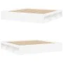 White bed frame 200x200 cm by vidaXL, Beds and slatted bases - Ref: Foro24-3203887, Price: 172,80 €, Discount: %