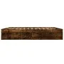 Smoked oak bed frame 200x200 cm by vidaXL, Beds and slatted bases - Ref: Foro24-3203891, Price: 181,97 €, Discount: %