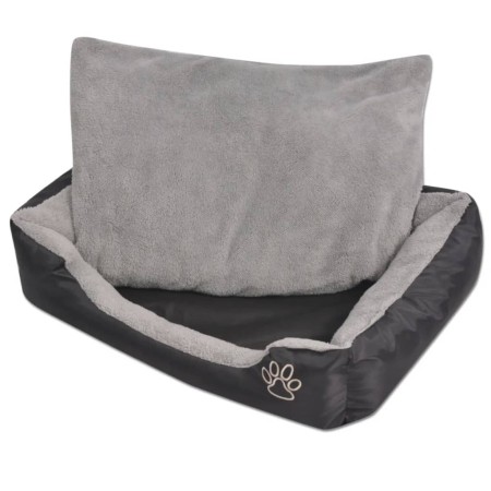 Hundebett mit gepolstertem Kissen Größe L schwarz von vidaXL, Betten für Hunde - Ref: Foro24-170421, Preis: 37,13 €, Rabatt: %