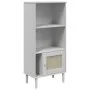 SENJA shelving unit rattan look white pine wood 60x35x130 cm by vidaXL, Bookcases and shelves - Ref: Foro24-358059, Price: 78...