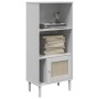 SENJA shelving unit rattan look white pine wood 60x35x130 cm by vidaXL, Bookcases and shelves - Ref: Foro24-358059, Price: 79...