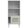 SENJA shelving unit rattan look white pine wood 60x35x130 cm by vidaXL, Bookcases and shelves - Ref: Foro24-358059, Price: 78...