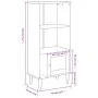 SENJA shelving unit rattan look white pine wood 60x35x130 cm by vidaXL, Bookcases and shelves - Ref: Foro24-358059, Price: 78...