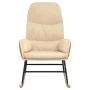 Cremeweißer Stoffschaukelstuhl von vidaXL, Schaukelstühle - Ref: Foro24-341044, Preis: 120,58 €, Rabatt: %