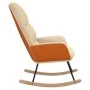 Cremeweißer Stoffschaukelstuhl von vidaXL, Schaukelstühle - Ref: Foro24-341044, Preis: 120,58 €, Rabatt: %