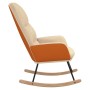 Silla mecedora de tela blanco crema de vidaXL, Mecedoras - Ref: Foro24-341044, Precio: 126,49 €, Descuento: %