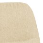 Silla mecedora de tela blanco crema de vidaXL, Mecedoras - Ref: Foro24-341044, Precio: 126,49 €, Descuento: %