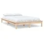 Solid pine wood bed frame 180x200 cm by vidaXL, Beds and slatted bases - Ref: Foro24-820556, Price: 135,27 €, Discount: %