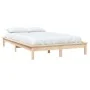 Solid pine wood bed frame 180x200 cm by vidaXL, Beds and slatted bases - Ref: Foro24-820556, Price: 135,27 €, Discount: %