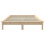 Bettgestell aus massivem Kiefernholz, 180 x 200 cm von vidaXL, Betten und Lattenroste - Ref: Foro24-820556, Preis: 136,83 €, ...