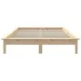 Solid pine wood bed frame 180x200 cm by vidaXL, Beds and slatted bases - Ref: Foro24-820556, Price: 135,27 €, Discount: %
