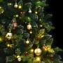 Árbol de Navidad artificial con bisagras 300 LED y bolas 180 cm