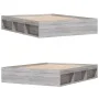 Gray Sonoma bed frame 160x200 cm by vidaXL, Beds and slatted bases - Ref: Foro24-3203878, Price: 153,46 €, Discount: %