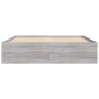 Estructura de cama Sonoma gris 160x200 cm de vidaXL, Camas y somieres - Ref: Foro24-3203878, Precio: 155,50 €