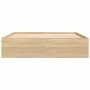 Bettgestell aus Sonoma-Eiche, 140 x 190 cm von vidaXL, Betten und Lattenroste - Ref: Foro24-3203903, Preis: 177,40 €, Rabatt: %