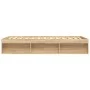 Bettgestell aus Sonoma-Eiche, 140 x 190 cm von vidaXL, Betten und Lattenroste - Ref: Foro24-3203903, Preis: 177,40 €, Rabatt: %