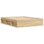 Bettgestell aus Sonoma-Eiche, 140 x 190 cm von vidaXL, Betten und Lattenroste - Ref: Foro24-3203903, Preis: 177,40 €, Rabatt: %