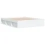 White bed frame 140x190 cm by vidaXL, Beds and slatted bases - Ref: Foro24-3203901, Price: 163,58 €, Discount: %