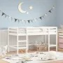 Children's loft bed ladder solid white pine wood 90x200 cm by vidaXL, Beds and slatted bases - Ref: Foro24-835899, Price: 194...