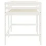 Cama alta de niños escalera madera maciza pino blanco 90x200 cm de vidaXL, Camas y somieres - Ref: Foro24-835899, Precio: 194...