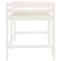 Cama alta de niños escalera madera maciza pino blanco 90x200 cm de vidaXL, Camas y somieres - Ref: Foro24-835899, Precio: 186...