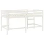Cama alta de niños escalera madera maciza pino blanco 90x200 cm de vidaXL, Camas y somieres - Ref: Foro24-835899, Precio: 194...