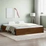 Oak brown bed frame 180x200 cm by vidaXL, Beds and slatted bases - Ref: Foro24-3203886, Price: 158,84 €, Discount: %