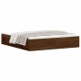Eichenbraunes Bettgestell 180x200 cm von vidaXL, Betten und Lattenroste - Ref: Foro24-3203886, Preis: 160,52 €, Rabatt: %