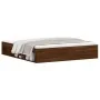 Oak brown bed frame 180x200 cm by vidaXL, Beds and slatted bases - Ref: Foro24-3203886, Price: 158,84 €, Discount: %