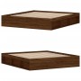 Estructura de cama marrón roble 180x200 cm