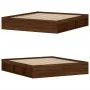Oak brown bed frame 180x200 cm by vidaXL, Beds and slatted bases - Ref: Foro24-3203886, Price: 158,84 €, Discount: %