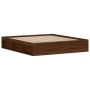 Eichenbraunes Bettgestell 180x200 cm von vidaXL, Betten und Lattenroste - Ref: Foro24-3203886, Preis: 160,52 €, Rabatt: %