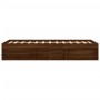 Eichenbraunes Bettgestell 180x200 cm von vidaXL, Betten und Lattenroste - Ref: Foro24-3203886, Preis: 160,52 €, Rabatt: %