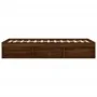Oak brown bed frame 180x200 cm by vidaXL, Beds and slatted bases - Ref: Foro24-3203886, Price: 158,84 €, Discount: %