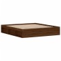 Eichenbraunes Bettgestell 180x200 cm von vidaXL, Betten und Lattenroste - Ref: Foro24-3203886, Preis: 160,52 €, Rabatt: %