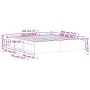 Oak brown bed frame 180x200 cm by vidaXL, Beds and slatted bases - Ref: Foro24-3203886, Price: 158,84 €, Discount: %