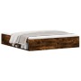 Smoked oak bed frame 180x200 cm by vidaXL, Beds and slatted bases - Ref: Foro24-3203884, Price: 181,26 €, Discount: %