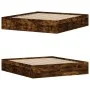 Bettgestell aus geräucherter Eiche, 180 x 200 cm von vidaXL, Betten und Lattenroste - Ref: Foro24-3203884, Preis: 178,48 €, R...