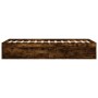 Smoked oak bed frame 180x200 cm by vidaXL, Beds and slatted bases - Ref: Foro24-3203884, Price: 181,26 €, Discount: %