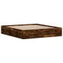 Smoked oak bed frame 180x200 cm by vidaXL, Beds and slatted bases - Ref: Foro24-3203884, Price: 181,26 €, Discount: %
