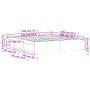 Bettgestell aus geräucherter Eiche, 180 x 200 cm von vidaXL, Betten und Lattenroste - Ref: Foro24-3203884, Preis: 181,26 €, R...