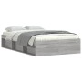 Estructura de cama gris Sonoma 120x190 cm de vidaXL, Camas y somieres - Ref: Foro24-3203899, Precio: 162,62 €, Descuento: %