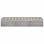 Estructura de cama gris Sonoma 120x190 cm de vidaXL, Camas y somieres - Ref: Foro24-3203899, Precio: 162,62 €, Descuento: %